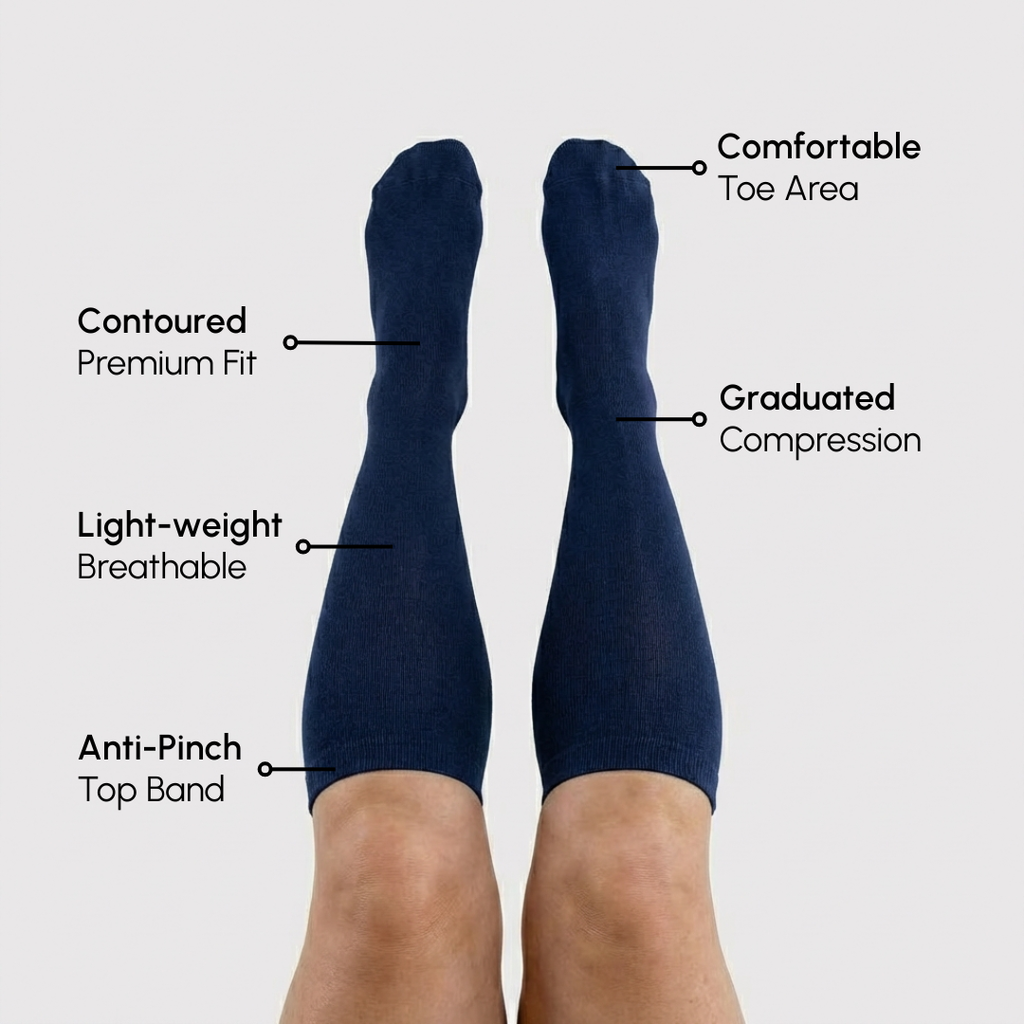 Wide Compression Socks for Heavy, Aching Legs