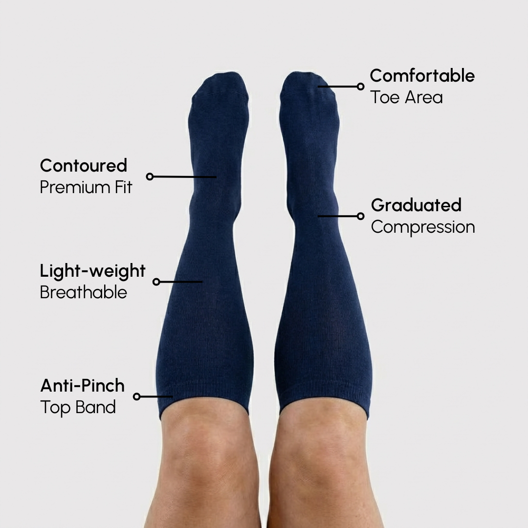 Wide Compression Socks for Heavy, Aching Legs